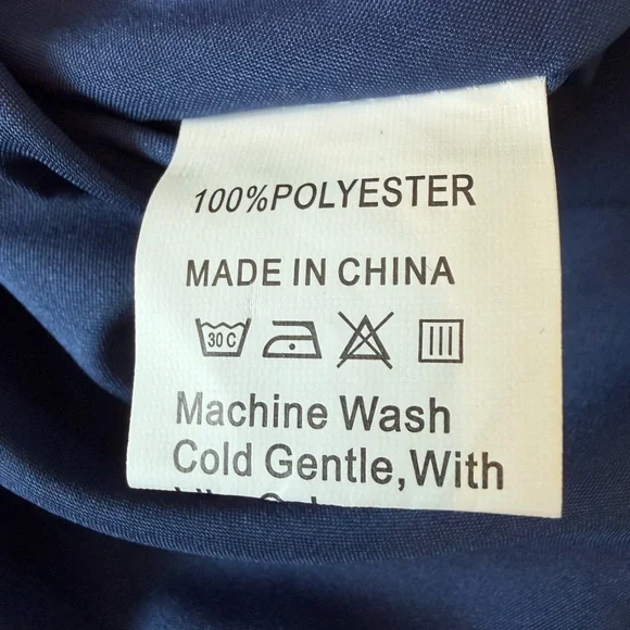 NWOT Floral Navy Maxi Dress with Smocked Waist Medium - Picture 11 of 11